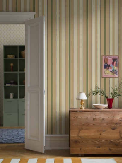 Boras Tapeter 9789W Studio Stockholm Stripe Yellow - mural w paski