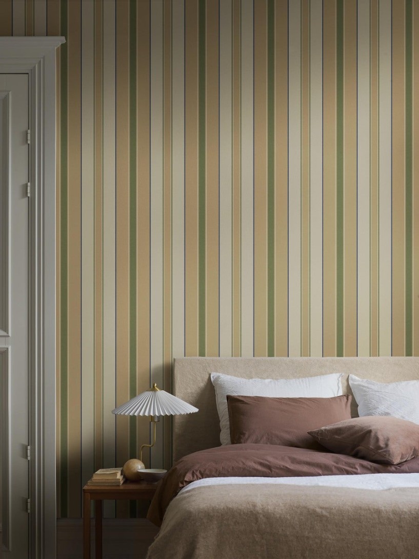Boras Tapeter 9789W Studio Stockholm Stripe Yellow - mural w paski