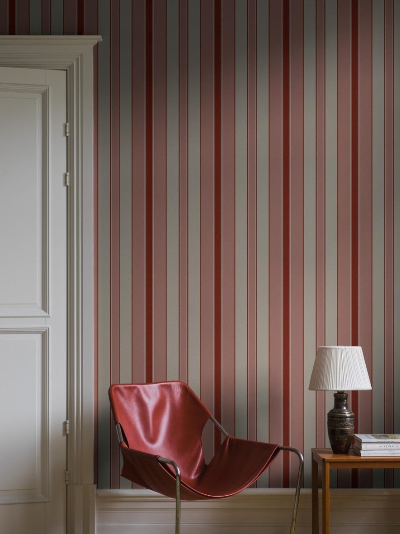 Boras Tapeter 9790W Studio Stockholm Stripe Pink - mural w paski