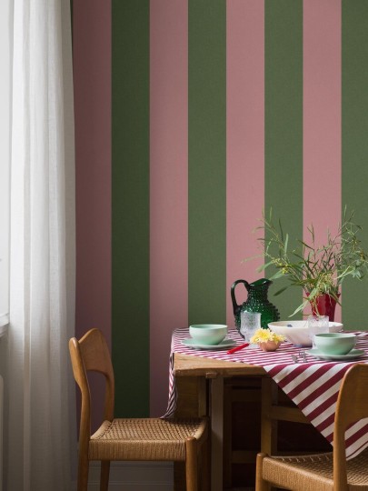 Boras Tapeter 9796W Studio Bjärö Stripe Pink - mural w paski