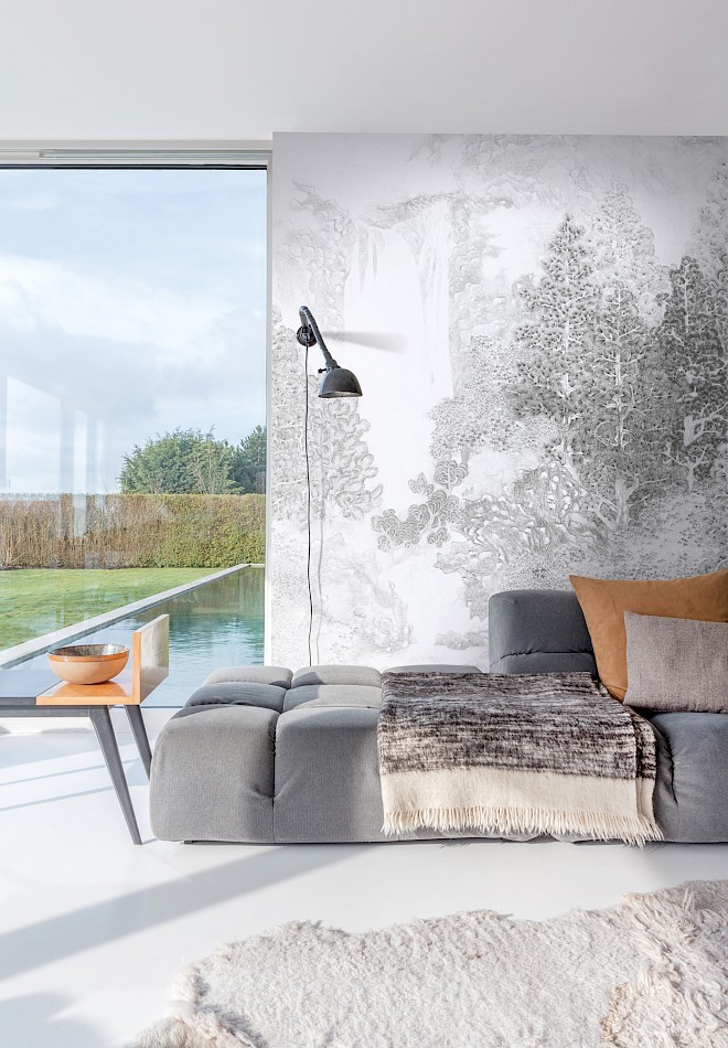 Khroma DGWAK1021 Wall Designs I Wakumi Ink - mural w las i wodospad