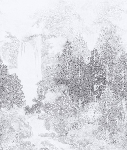 Khroma DGWAK1022 Wall Designs I Wakumi Ink - mural w las i wodospad