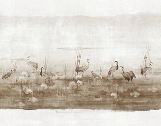 Khroma DGIUM1021 Wall Designs I Waterside Sand - mural w jezioro i ptaki wodne
