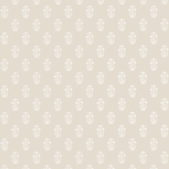 Thibaut T36405 Indienne Corwin Raspberry on Natural - tapeta w małe kwiaty
