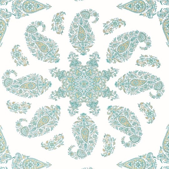 Thibaut T36428 Indienne East India Seaglass - tapeta paisley