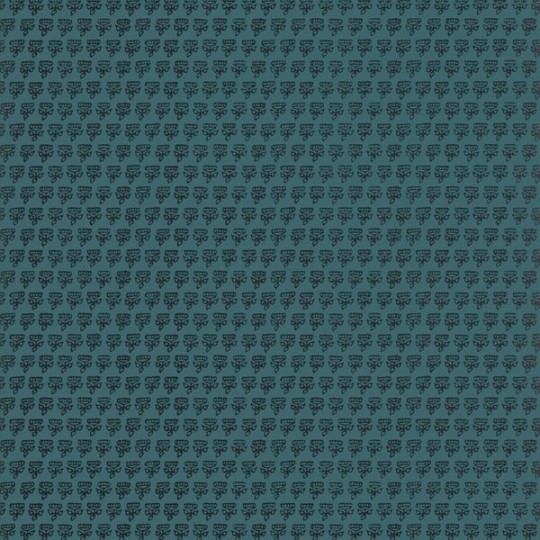Thibaut T36443 Indienne Mimi Teal - tapeta w małe kwiaty