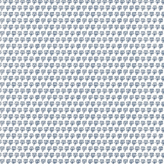 Thibaut T36445 Indienne Mimi Navy - tapeta w małe kwiaty