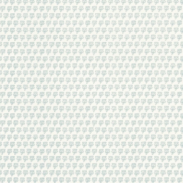 Thibaut T36448 Indienne Mimi Robin's Egg - tapeta w małe kwiaty