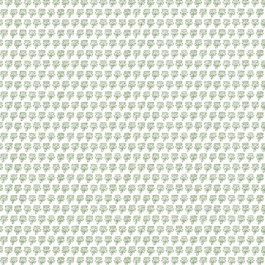 Thibaut T36449 Indienne Mimi Green - tapeta w małe kwiaty