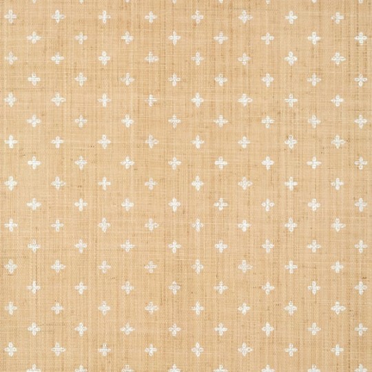 Thibaut T36450 Indienne Bethany White on Natural - tapeta z rafii w koniczyny
