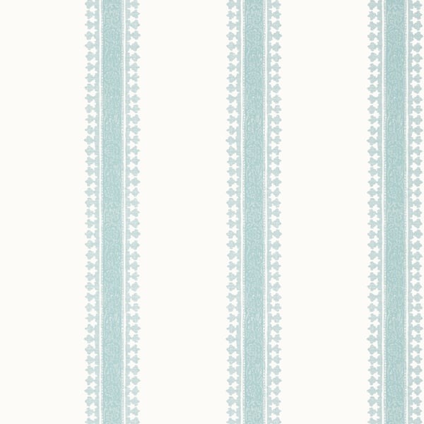 Thibaut T36465 Indienne Cambridge Stripe Seaglass - tapeta imitująca len w paski