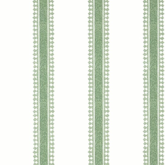 Thibaut T36466 Indienne Cambridge Stripe Green - tapeta imitująca len w paski