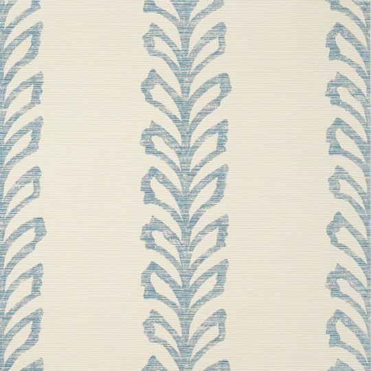Thibaut T10900 Texture Resource 7 Evia Blue and Off White - tapeta strukturalna w ozdobne paski