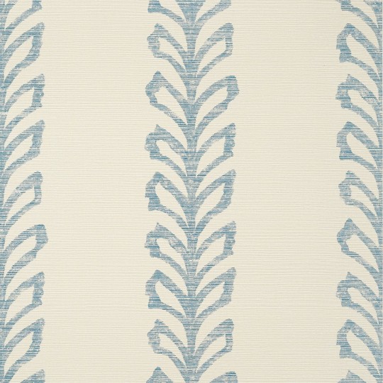 Thibaut TWW10900 Texture Resource 7 Evia Wide Width Blue and Off White - tapeta strukturalna w ozdobne paski
