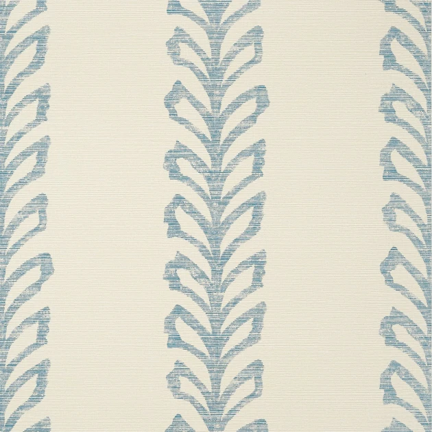 Thibaut TWW10900 Texture Resource 7 Evia Wide Width Blue and Off White - tapeta strukturalna w ozdobne paski