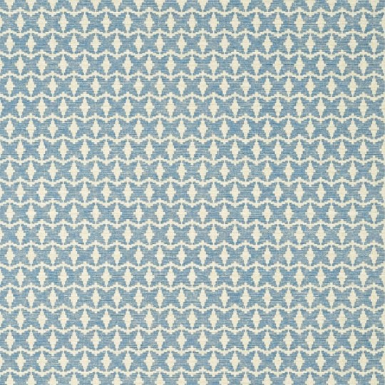 Thibaut T10912 Texture Resource 7 Zion Blue and White - tapeta imitująca ozdobną tkaninę