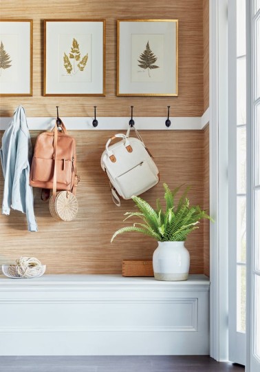 Thibaut T10987 Texture Resource 7 Woodrow Fog - tapeta imitująca drewno