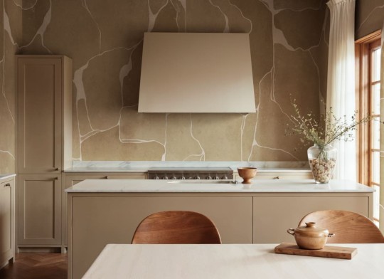 Rebel Walls R21100 Modern Simplicity Flowing Linear Flow Brown - mural w organiczne kształty