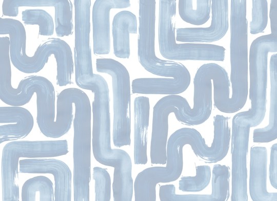Rebel Walls R21777 Modern Simplicity Drape Brush Blue - mural w pociągnięcia pędzla