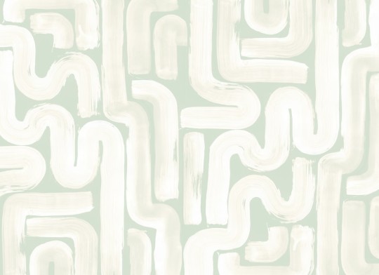 Rebel Walls R21780 Modern Simplicity Drape Brush Green - mural w pociągnięcia pędzla