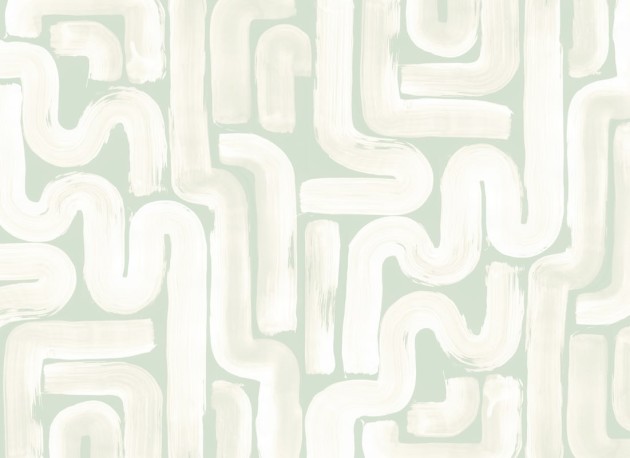 Rebel Walls R21780 Modern Simplicity Drape Brush Green - mural w pociągnięcia pędzla