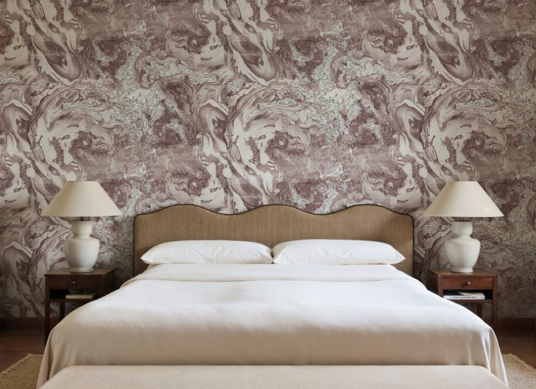 Rebel Walls R21104 Modern Simplicity Marble Flow Pink - mural imitujący marmur