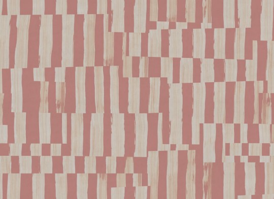 Rebel Walls R21114 Modern Simplicity Broken Stripes Pink - mural w paski