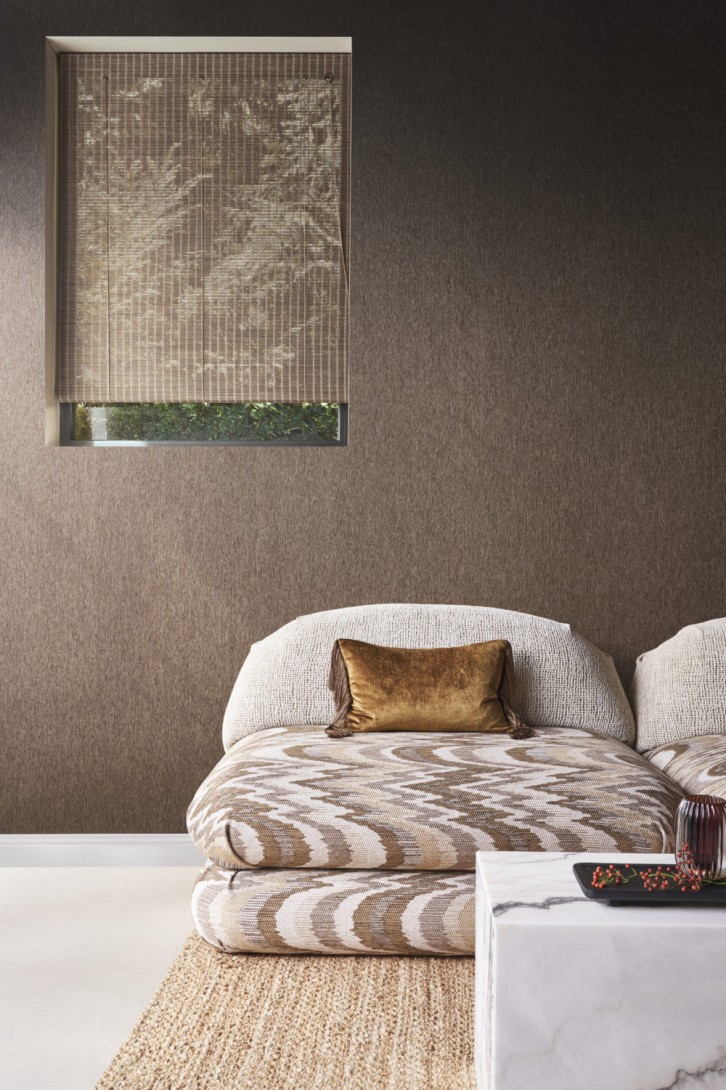 Omexco CS33 Café Society - tapeta tekstylna z błyszczącymi akcentami