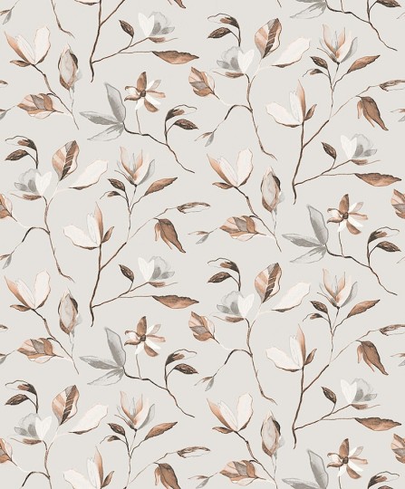 Khroma ZEN001 Zen Blooming Smoke - tapeta w kwiaty magnolii