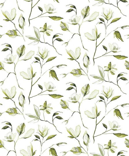 Khroma ZEN003 Zen Blooming Forest - tapeta w kwiaty magnolii