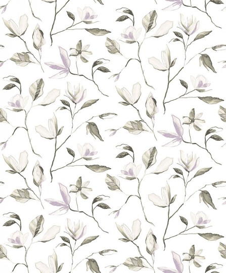 Khroma ZEN005 Zen Blooming Lilac - tapeta w kwiaty magnolii