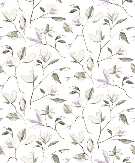 Khroma ZEN005 Zen Blooming Lilac - tapeta w kwiaty magnolii