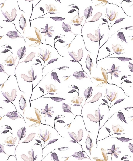 Khroma ZEN006 Zen Blooming Bronze - tapeta w kwiaty magnolii