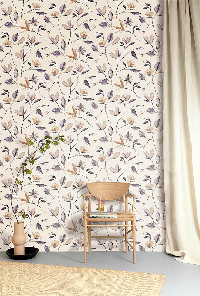 Khroma ZEN006 Zen Blooming Bronze - tapeta w kwiaty magnolii