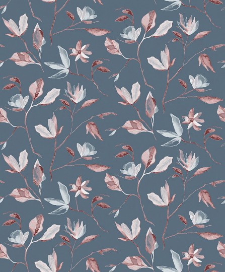 Khroma ZEN008 Zen Blooming Rosewood - tapeta w kwiaty magnolii