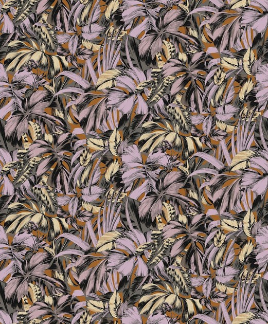 Khroma ZEN103 Zen Bonita Bronze - tapeta w egzotyczne liście
