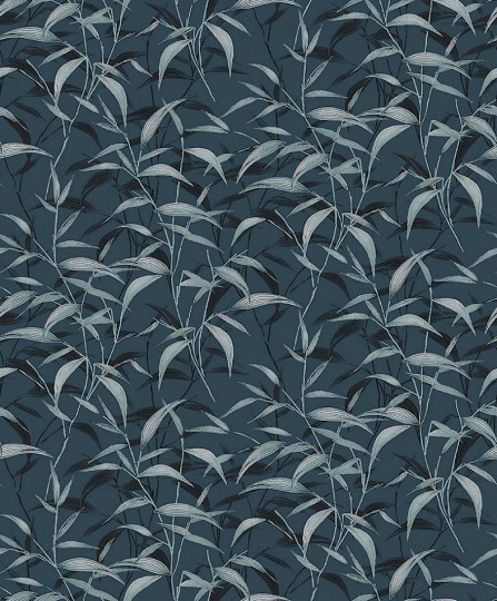 Khroma ZEN203 Zen Lillia Slate - tapeta w liście bambusa