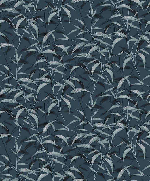 Khroma ZEN203 Zen Lillia Slate - tapeta w liście bambusa