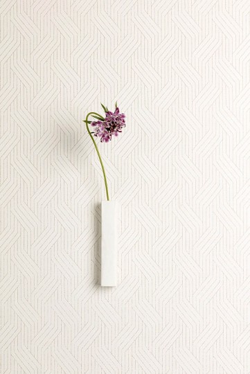 Khroma ZEN401 Zen Everly Oyster - tapeta w geometryczną plecionkę