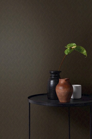 Khroma ZEN405 Zen Everly Black - tapeta w geometryczną plecionkę
