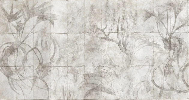 Wall & More 25136 26B Herba - mural w botaniczny fresk