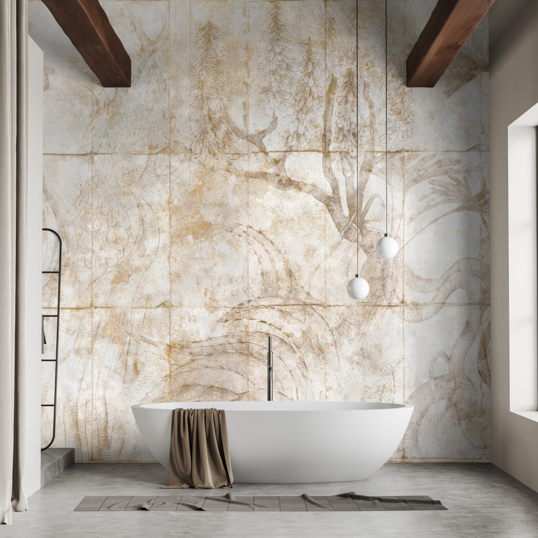 Wall & More 25136 26B Herba - mural w botaniczny fresk