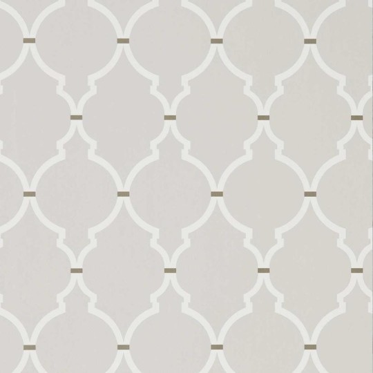 Sanderson DART216335 Curios Empire Trellis Silver/Calico - tapeta w kratownicę
