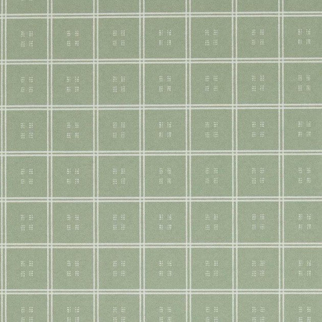 Sanderson DBOW217454 Curios Malay Seafoam - tapeta w kratę