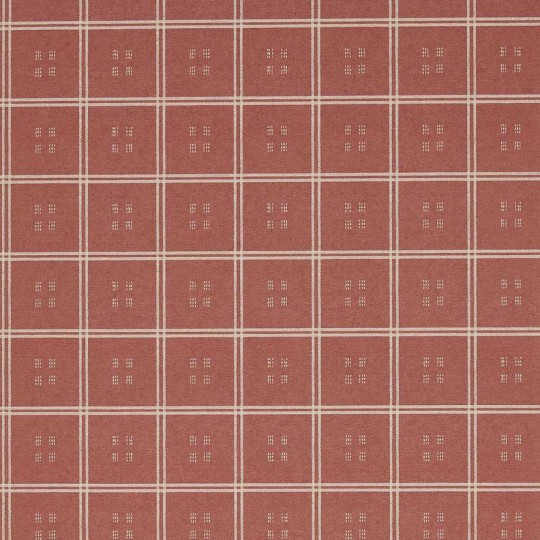 Sanderson DBOW217457 Curios Malay Kiln Mud - tapeta w kratę