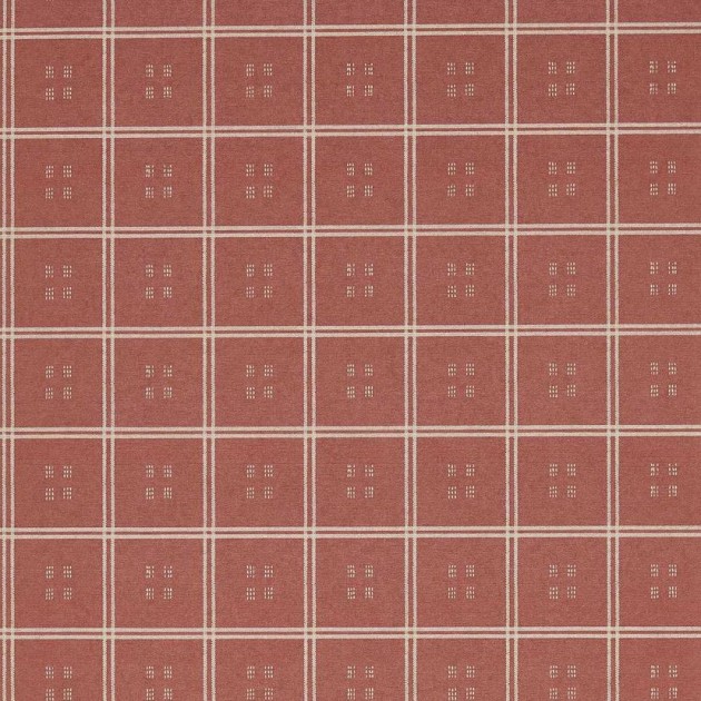 Sanderson DBOW217457 Curios Malay Kiln Mud - tapeta w kratę