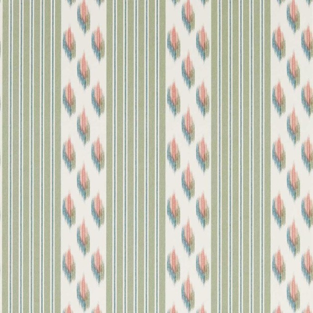 Sanderson DBOW217443 Curios Musafir Cardamom/Namak - tapeta w pasy z efektem ikat