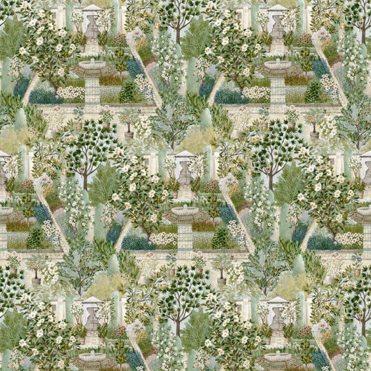Sanderson DHIP217518 Highgrove Carpet Garden Paradise - mural z wzorem ogrodu