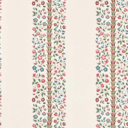 Sanderson DHIP217485 Highgrove Pergola Rose Chintz - tapeta w pasy z ornamentem kwiatowym