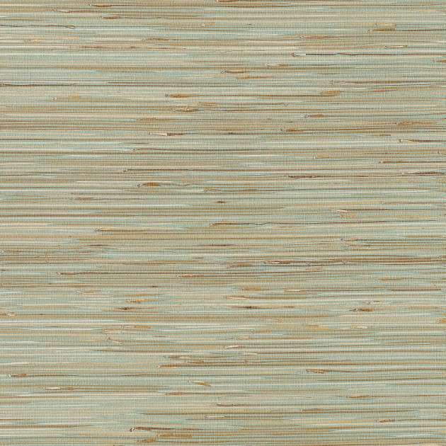 Thibaut T3613 Grasscloth Resource 2 St. Martin Aqua - tapeta z tkaniny trawiastej
